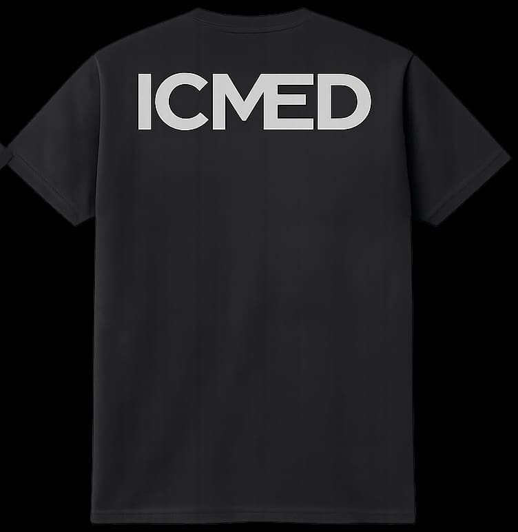 Back view of the ICMED t-shirt